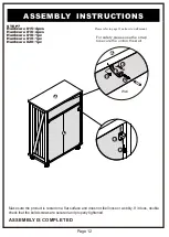 Preview for 12 page of Furniture of America YNJ-1661C5 Assembly Instructions Manual