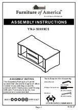 Furniture of America YNJ-16909C5 Assembly Instructions Manual preview