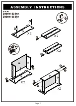 Предварительный просмотр 7 страницы Furniture of America YNJ-16909C5 Assembly Instructions Manual