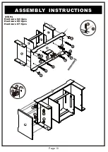 Предварительный просмотр 10 страницы Furniture of America YNJ-16909C5 Assembly Instructions Manual