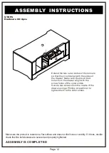 Предварительный просмотр 12 страницы Furniture of America YNJ-16909C5 Assembly Instructions Manual