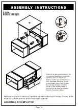 Preview for 14 page of Furniture of America YNJ-16910C5 Assembly Instructions Manual