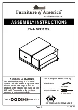 Furniture of America YNJ-16911C5 Assembly Instructions Manual preview