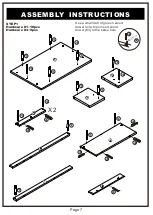 Предварительный просмотр 7 страницы Furniture of America YNJ-16911C5 Assembly Instructions Manual