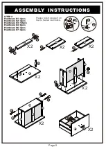 Предварительный просмотр 8 страницы Furniture of America YNJ-16911C5 Assembly Instructions Manual