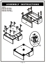 Предварительный просмотр 10 страницы Furniture of America YNJ-16911C5 Assembly Instructions Manual