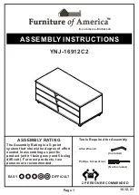 Furniture of America YNJ-16912C2 Assembly Instructions Manual preview