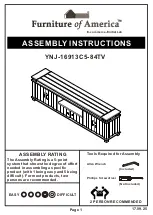 Furniture of America YNJ-16913C5-84TV Assembly Instructions Manual preview