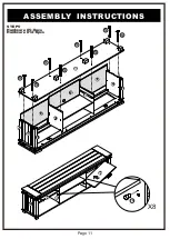 Preview for 11 page of Furniture of America YNJ-16913C5-84TV Assembly Instructions Manual