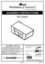 Furniture of America YNJ-1699C5 Assembly Instructions Manual preview