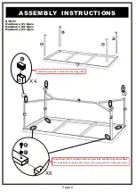 Preview for 6 page of Furniture of America YNJ-17905C17 Assembly Instructions Manual