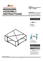 Preview for 1 page of Furniture of America YNJ-1792C1 Assembly Instructions Manual