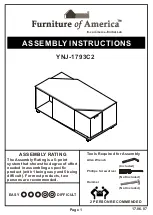 Furniture of America YNJ-1793C2 Assembly Instructions Manual preview