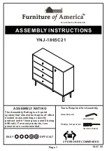 Furniture of America YNJ-1865C21 Assembly Instructions Manual preview