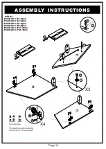 Preview for 10 page of Furniture of America YNJ-18703C5 Assembly Instructions Manual