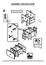 Предварительный просмотр 11 страницы Furniture of America YNJ-18713C5 Assembly Instructions Manual