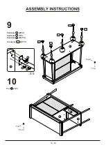 Предварительный просмотр 14 страницы Furniture of America YNJ-18713C5 Assembly Instructions Manual