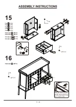 Предварительный просмотр 17 страницы Furniture of America YNJ-18713C5 Assembly Instructions Manual