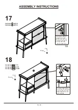 Предварительный просмотр 18 страницы Furniture of America YNJ-18713C5 Assembly Instructions Manual