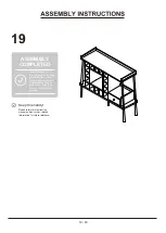 Предварительный просмотр 19 страницы Furniture of America YNJ-18713C5 Assembly Instructions Manual