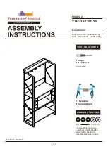 Furniture of America YNJ-18715C25 Assembly Instructions Manual preview