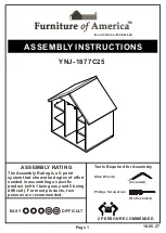 Preview for 1 page of Furniture of America YNJ-1877C25 Assembly Instructions Manual