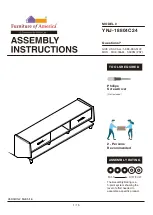 Preview for 1 page of Furniture of America YNJ-18804C24 Assembly Instructions Manual