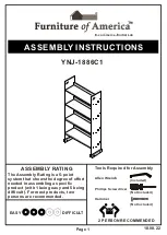 Furniture of America YNJ-1886C1 Assembly Instructions Manual preview