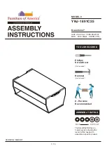 Preview for 1 page of Furniture of America YNJ-1891C25 Assembly Instructions Manual