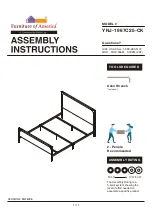 Preview for 1 page of Furniture of America YNJ-1967C25-CK Assembly Instructions Manual