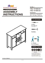 Furniture of America YNJ-19702C24 Assembly Instructions Manual preview