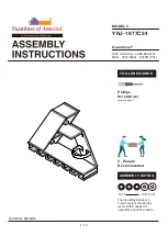 Furniture of America YNJ-1977C24 Assembly Instructions Manual preview