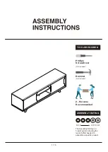 Furniture of America YNJ-1981C2 Assembly Instructions Manual preview