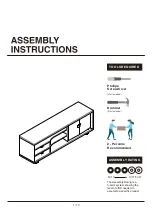 Preview for 1 page of Furniture of America YNJ-1982C24 Assembly Instructions Manual