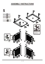 Preview for 11 page of Furniture of America YNJ-1984C25 Assembly Instructions Manual