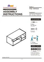 Preview for 1 page of Furniture of America YNJ-1997C24 Assembly Instructions Manual