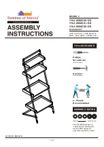 Preview for 1 page of Furniture of America YNJ-2052C25-DS Assembly Instruction Manual