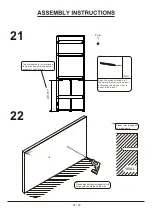 Preview for 21 page of Furniture of America YNJ-2052C25-DS Assembly Instruction Manual