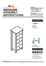 Furniture of America YNJ-2064C1-L Assembly Instructions Manual preview