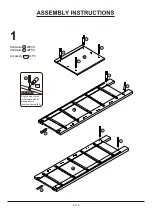 Предварительный просмотр 8 страницы Furniture of America YNJ-2064C1-L Assembly Instructions Manual