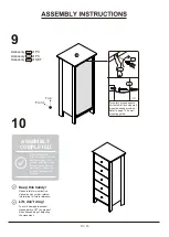 Предварительный просмотр 13 страницы Furniture of America YNJ-2064C1-L Assembly Instructions Manual