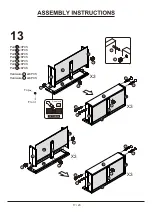 Preview for 17 page of Furniture of America YNJ-2065C1 Assembly Instructions Manual