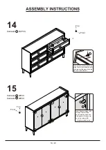 Preview for 18 page of Furniture of America YNJ-2065C1 Assembly Instructions Manual