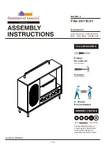 Furniture of America YNJ-2071C31 Assembly Instructions Manual preview