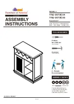 Preview for 1 page of Furniture of America YNJ-2072C34 Assembly Instructions Manual