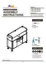 Preview for 1 page of Furniture of America YNJ-2074C25 Assembly Instructions Manual