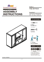 Furniture of America YNJ-2077C34 Assembly Instructions Manual preview