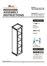 Furniture of America YNJ-20800C20-TR Assembly Instructions Manual preview