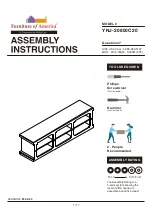 Preview for 1 page of Furniture of America YNJ-20800C20 Assembly Instructions Manual