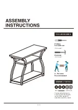 Preview for 1 page of Furniture of America YNJ-241-1 Assembly Instructions Manual